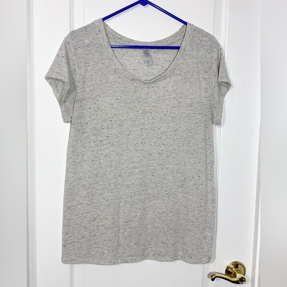 Alternative Weathered Slub Tee Gray Speckle Size XL
